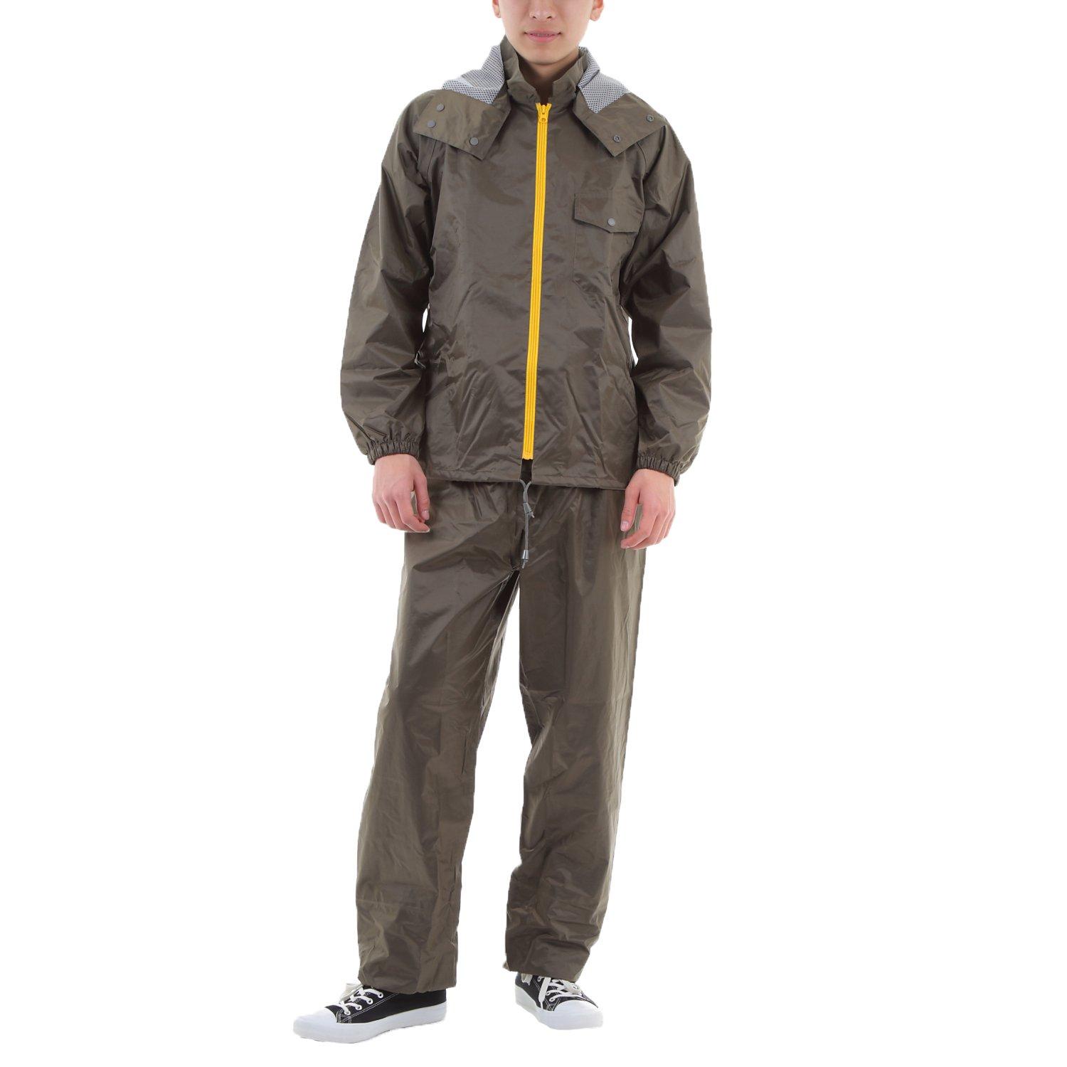 

Комплект дождевика/плаща-дождевика из 3 предметов EcoRide World (М, Хаки)