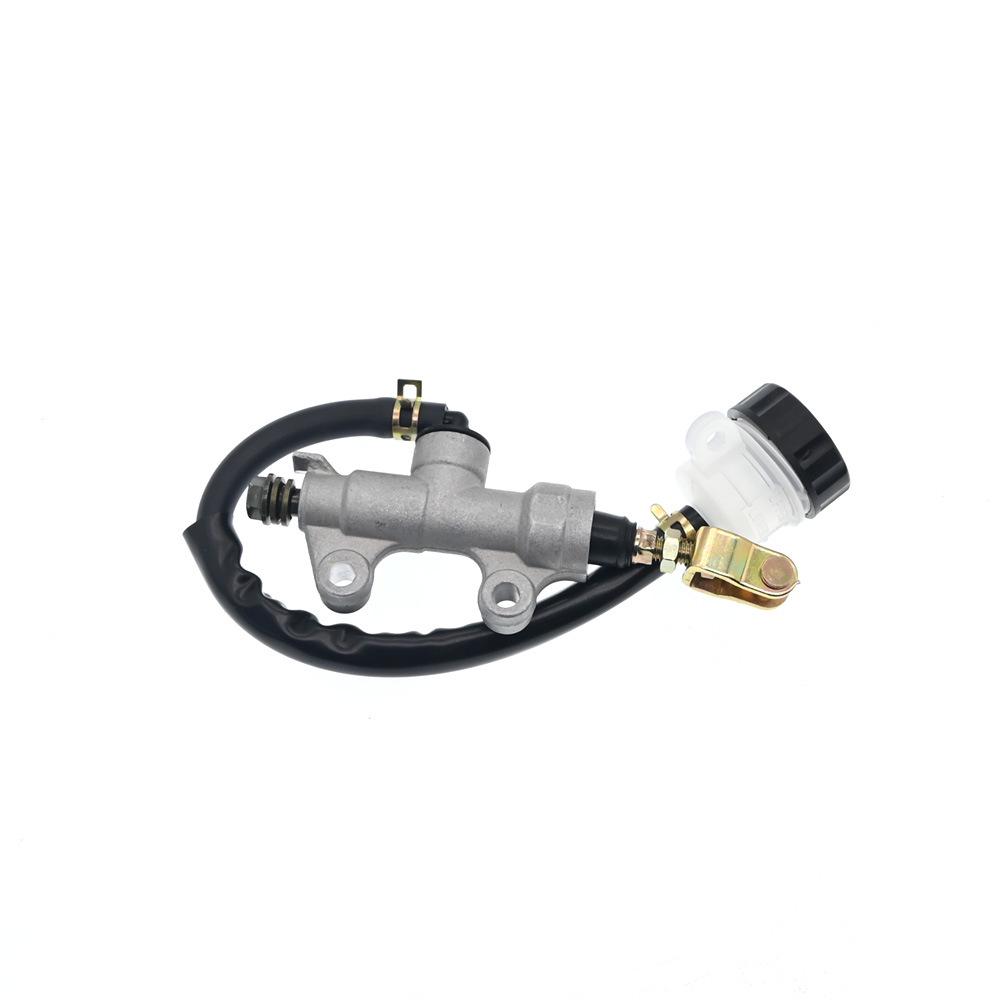 

Universal Rear Brake Master Cylinder Pump for Motorcycle/ATV - Includes Oil Hose & Cup Universal