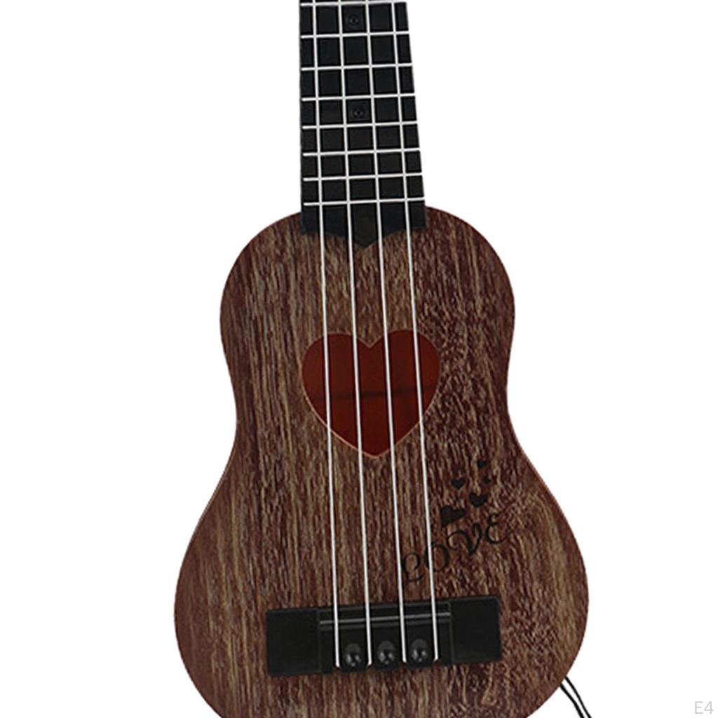 Ukulele Guitar Toy, 4 Strings Classical Educational Learning Toy Musical Instrument, for Early
