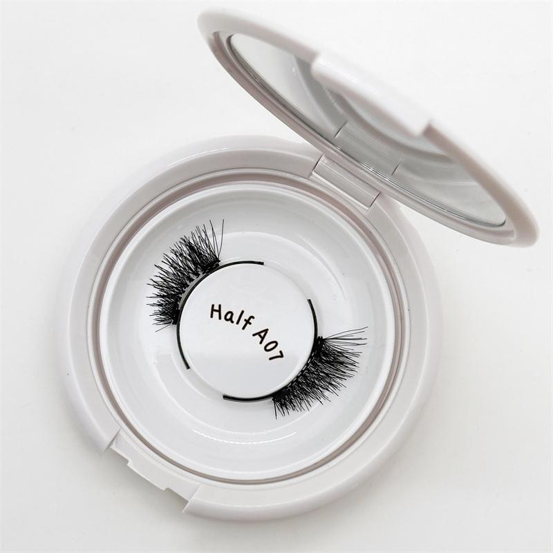 New No Glue No Eyeliner Handmade Synthetic Hair Cruelty-Free Reusable Half False Eyelashes Soft Band Quantum Magnetic