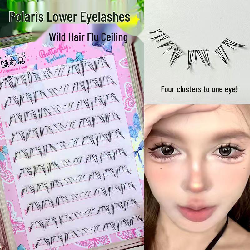 

Накладные ресницы Polaris Single Cluster Wild Flow нижние - Мультяшные густые для начинающих