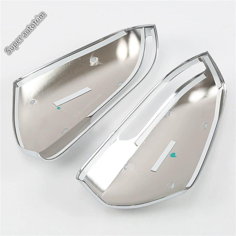 2PCS Car Rearview Mirror Cap Shell Decoration Cover Trim For Chery Tiggo 8 Pro ABS Chrome Exterior Accessories