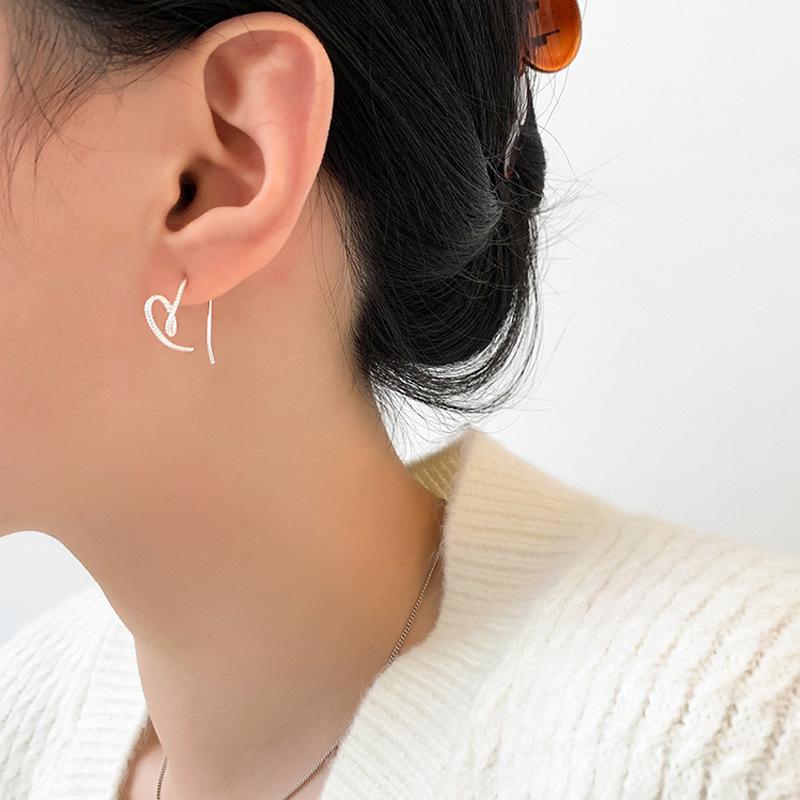 Twisted Heart-Shaped Earrings - Trendy Big Statement for Women