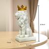 Lion Statue (8.5 Inch) | Decorative Lion Sculpture & Figurine for Home Decor | Modern Tabletop Showpiece