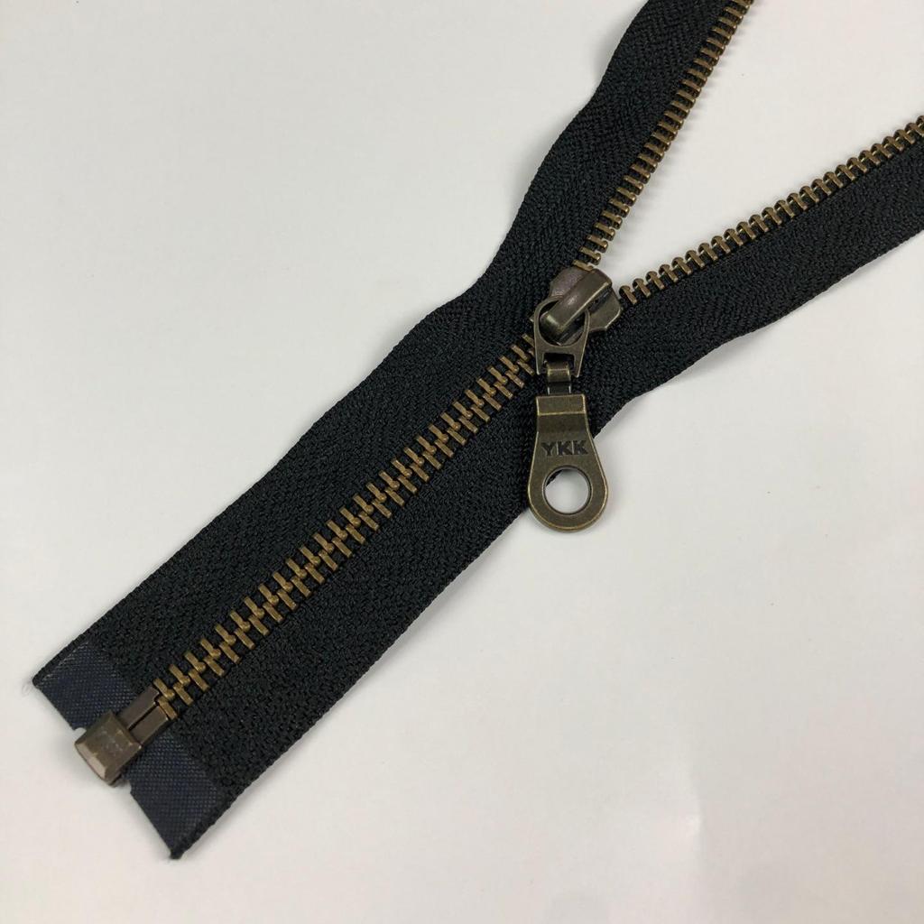 Genuine YKK No. 5 Metal Open/Closed-End Zipper for Apparel, Jackets, Plackets, and Luggage