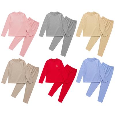 Conjunto de roupa íntima térmica para meninos, roupa íntima longa para crianças, conjunto térmico superior e inferior para o inverno