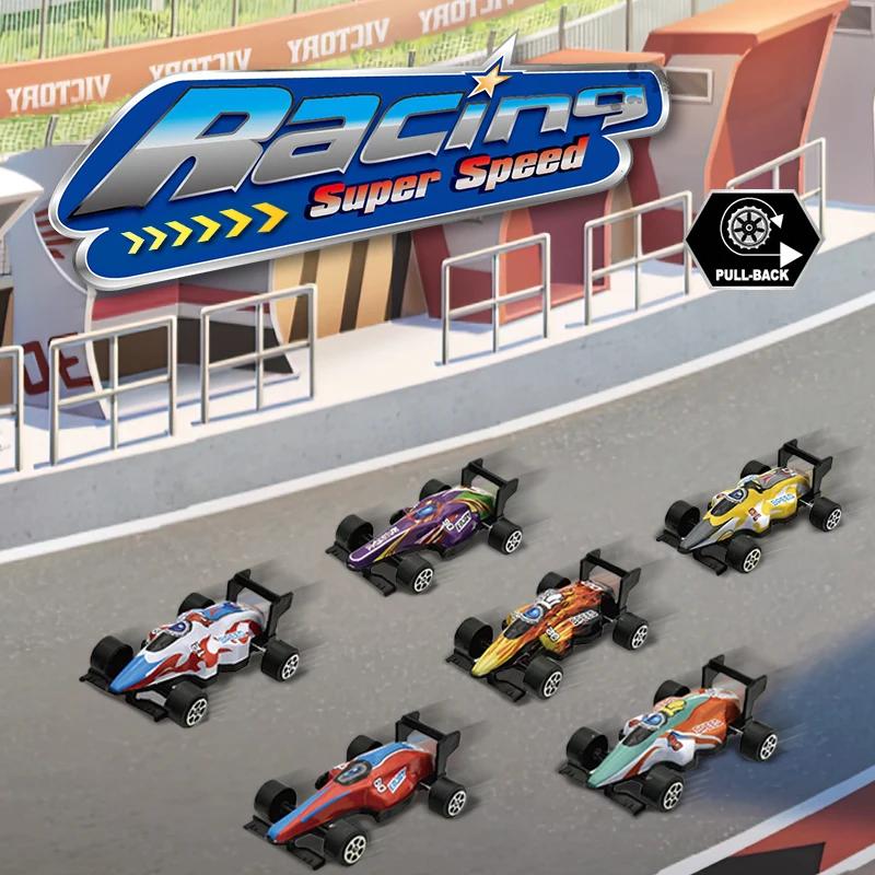 Mini Alloy Car Model Set with Storage Box Pullback Diecast Cars Toys for Boy Birthday Gifts Sliding Inertia Vehicle Children Toy