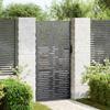 Garden Gate Black 85 X 175 Cm Powder Coated Steel