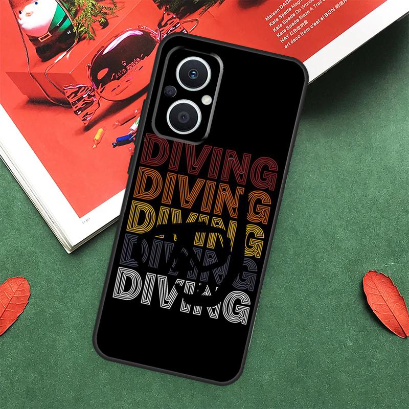 

Scuba Diver Diving Case For OPPO Reno 14F 13F 12F 11F 12 13 14 10 Pro 7 8 Lite OPPO Find X5 X6 X8 X9 Pro Cover OPPO Reno8 5G