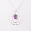 Pink Bio Tourmaline Gemstone 925 Sterling Silver Jewelry Handmade Pendant 1.65" PP-61-53