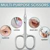 Portable Stainless Steel Keratin Scissors, A Multifunctional Small Scissors With Curved Stainless Steel Blades And Pointed Tips