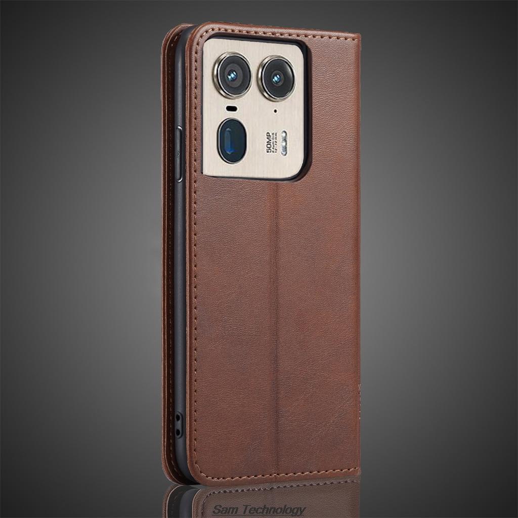 Magnetic Attraction Leather Case for Motorola Moto Edge 50 Ultra 6.7" Holster Flip Cover Case Wallet Phone Bags Fundas Coque