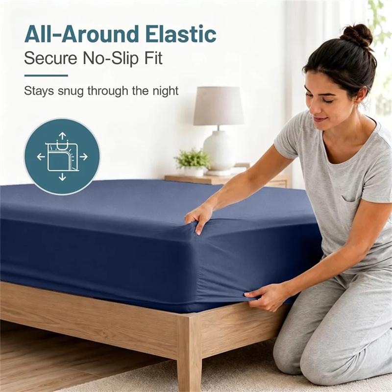 100% Waterproof Mattress Cover Bed Fitted Sheet Mattress Bedspread Protector Pads Single/Double/King/Queen Bedding Linen