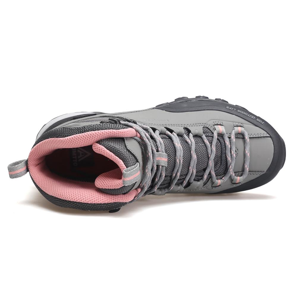 HUMTTO Waterproof Trekking Shoes Womens Wear-Resistant Luxury Designer Hiking Boots for Women Outdoor Climbing Sneakers Winter Leather Ankle Boots