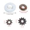 Toothless Flywheel T8F Gear Chain Set 116 Links Chain Chain Sprocket Kit  Mini Motorcycle