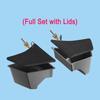 Double Car Accessory Storage Boxes for Door Compartments Heavy Duty Plastic Construction Waterproof & Scratch Resistant