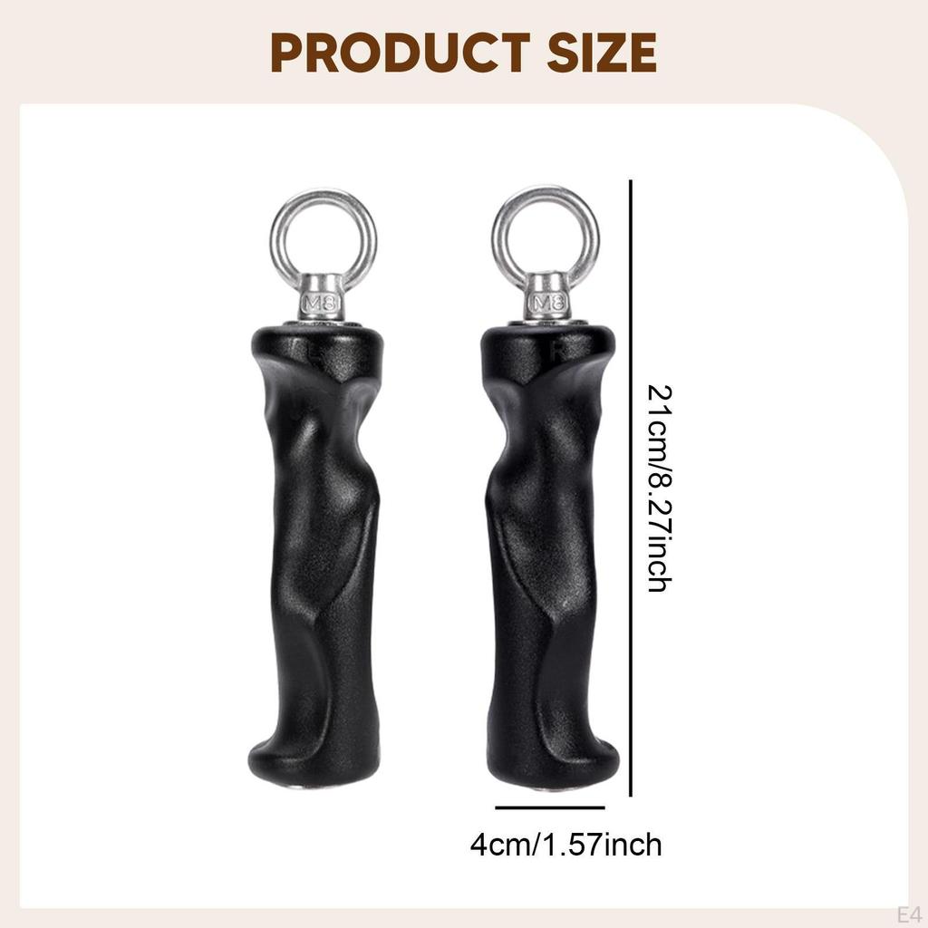 2 Pieces Pull Up Grip Handles Workout Handle Pair Cable Machine Non Slip Bodybuilding Fitness