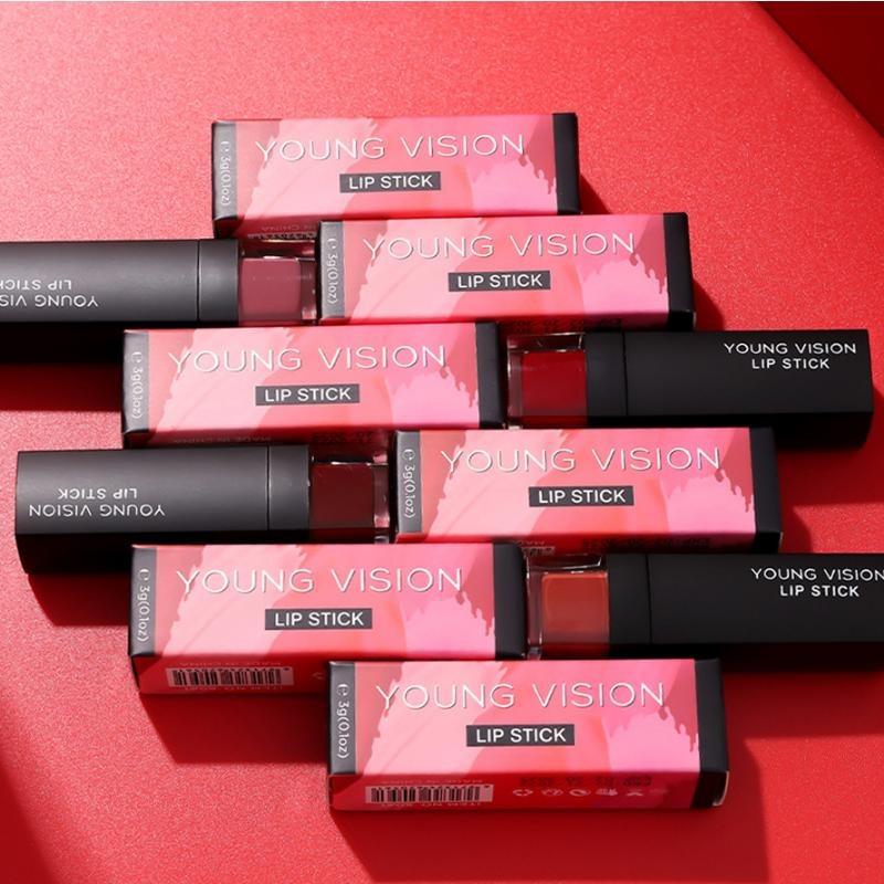Matt Matt 12-farbiger Einzellippenstift Samtlippenstift, der nicht leicht an der Tasse klebt