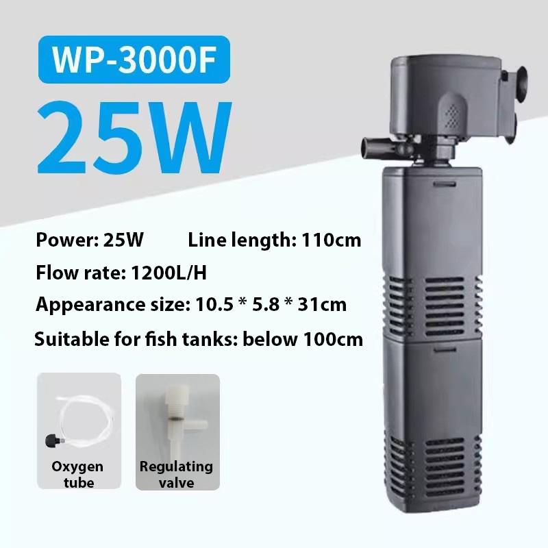 2000/3000F Aquarium Filter Pump Fish Tank Submersible Silent Air Oxygen Aerator Water Change Pump Aquarium Air Pump 220-240V