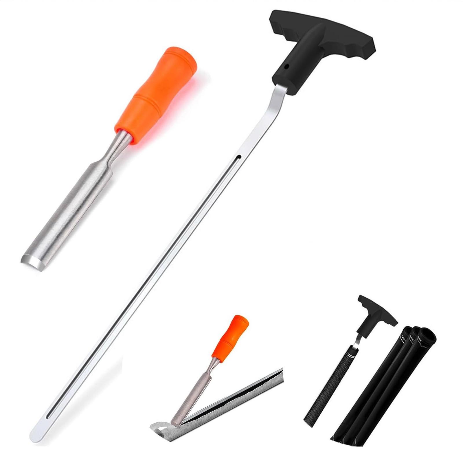 Golf Grip Removal Tool,11  V- Grip Remover for Standard Length Swinging Grips,High-Carbon Steel Golf Club Tool,Golf Grip Kit Golf Tools Golf Grip Tool one size