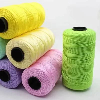 1Pcs 120g3-strand Ice Silk Ice Hemp Lightweight Body Thread Sun Hat Hand Woven DIY Hook Wrapped Cushion