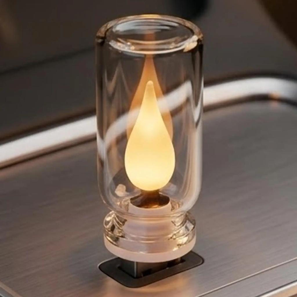 Candle Light with Color-Changing USB Car Simulated Ambient Lighting Durable Energy-Efficient Eco-Friendly Sturdy Wear-Resistant