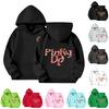 Kids Long Sleeve Pullover Hoodie Loose Fit Alphabet Print Sweatshirt Soft Comfortable Casual Top for Boys and Girls
