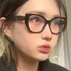 Transparent Computer Glasses Frame Women Men Anti Blue Light polygon Eyewear Blocking Glasses Optical Spectacle Eyeglass
