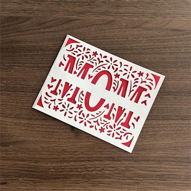 Mom Flower Cutting Dies for Photo Scrapbooking Card Making Decorations Embossing Stencils Carbon Steel Die Cuts