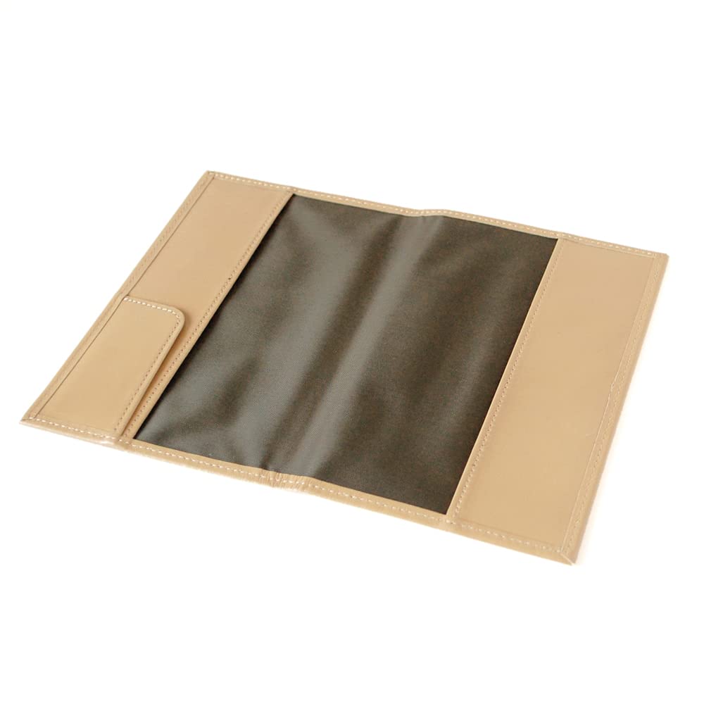 Handmade Leather Book Paperback Edition from a Japanese Bag Maker Cover, (beige)