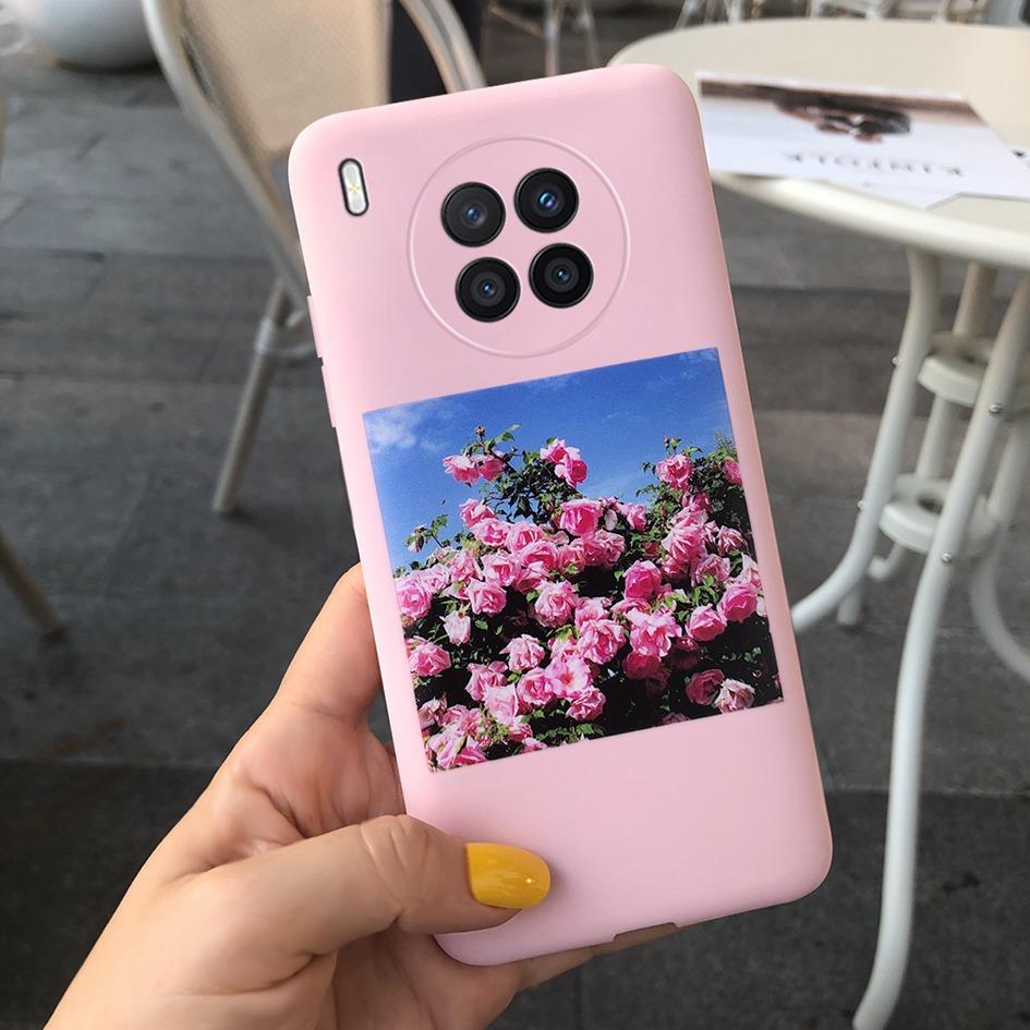Sunflower Case For Honor 50 Lite Cover On Huawei Nova 8i Phone Case Fashion Painted Soft Back Cover For Honor50 Lite Nova8i Capa