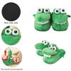 Fun Crocodile Plush Cotton Slippers Soft Non-slip Home Footwear