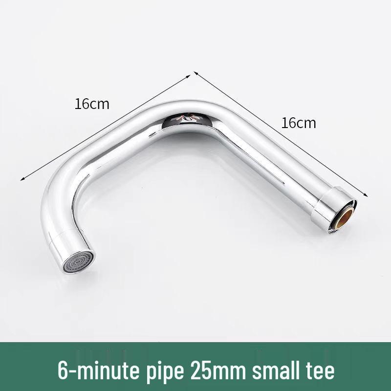 Universal Stainless Steel Kitchen Faucet Spout, Single Handle, Cold/Hot Swivel, Large Bend for Sink Repair