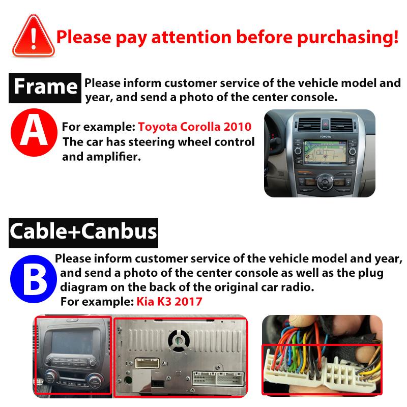 9/10 Inch Car Radio Stereo Android GPS Multimedia Radio Fascia Panel Dashboard Frame Kit For Kia K5/Optima 2016-2019.