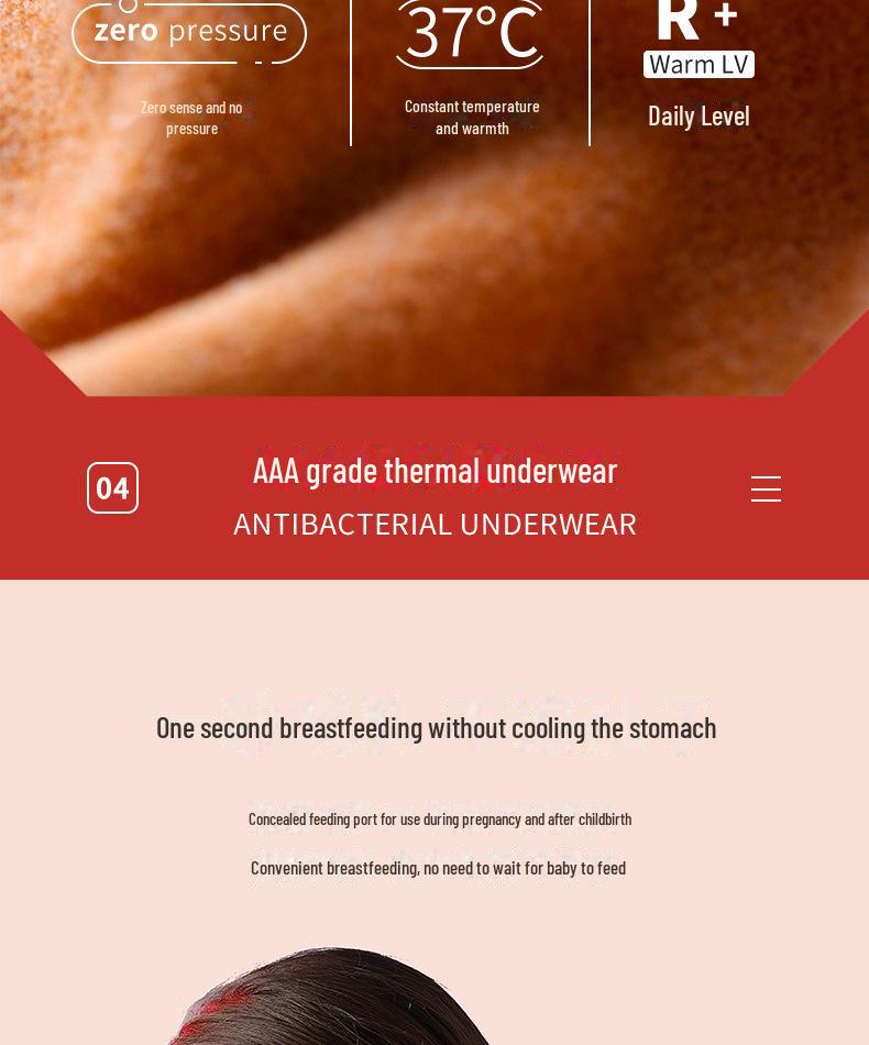 Německý sametové těhotenské a kojící termotriko na podzim/zimu