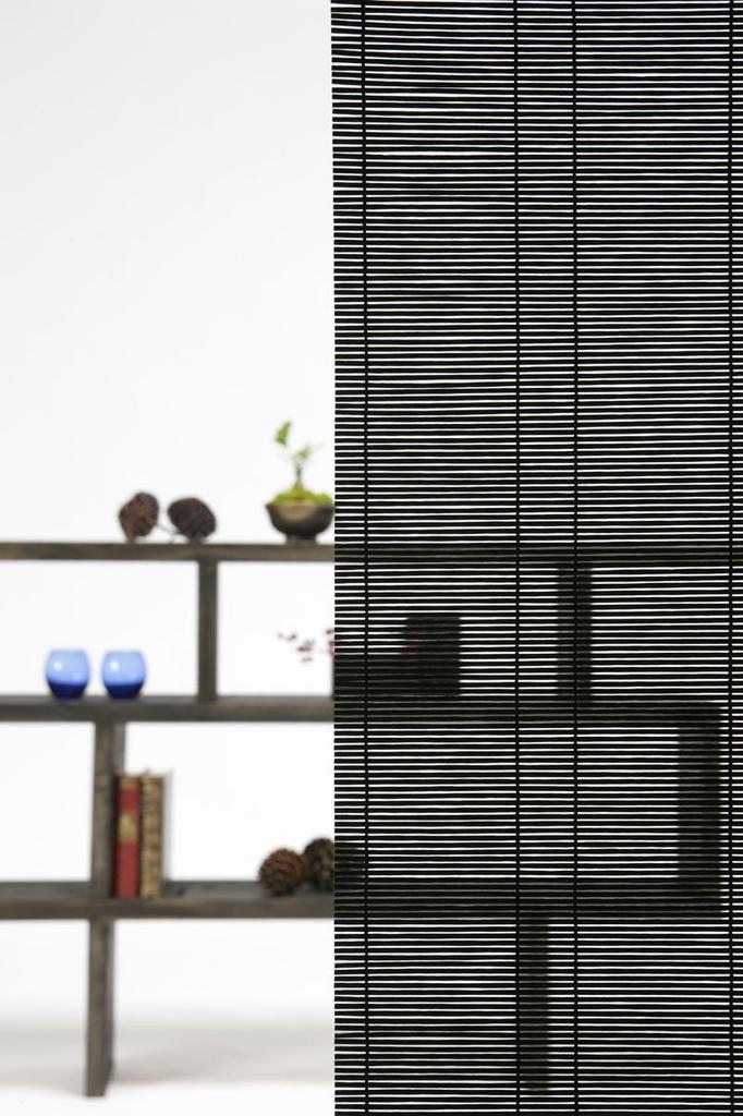 Miyake Seiren Reed Blind, PP, Wanoir, 88 x 135mm, Black, 53039