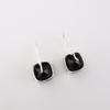 Rare Black Onyx Gemstone 925 Sterling Silver Women Jewelry Handmade Earrings 1" EE-172-14