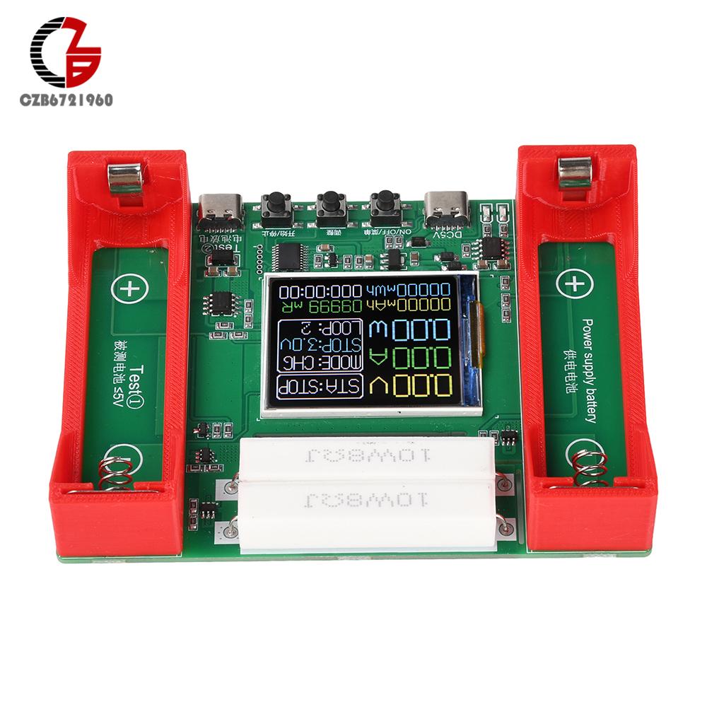 Single-Channel 21700 Battery Tester Type-C Battery Capacity Tester Electronic Load Detector Automatic Charge Discharge Detection