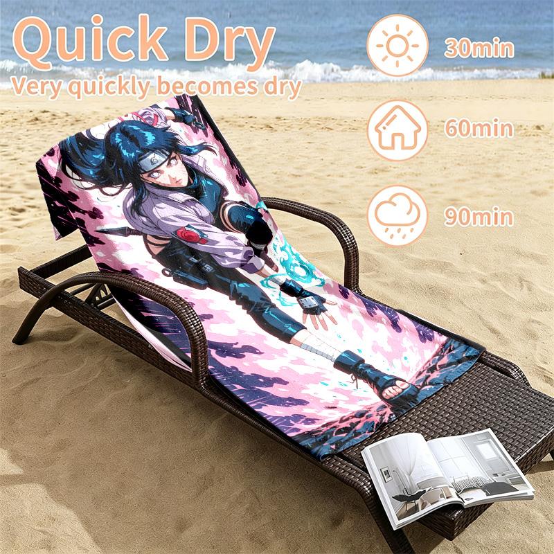 Hyuga Hinata Beach towels also serve as bath towels summer essential a musthave for the outdoors the beach and the pool