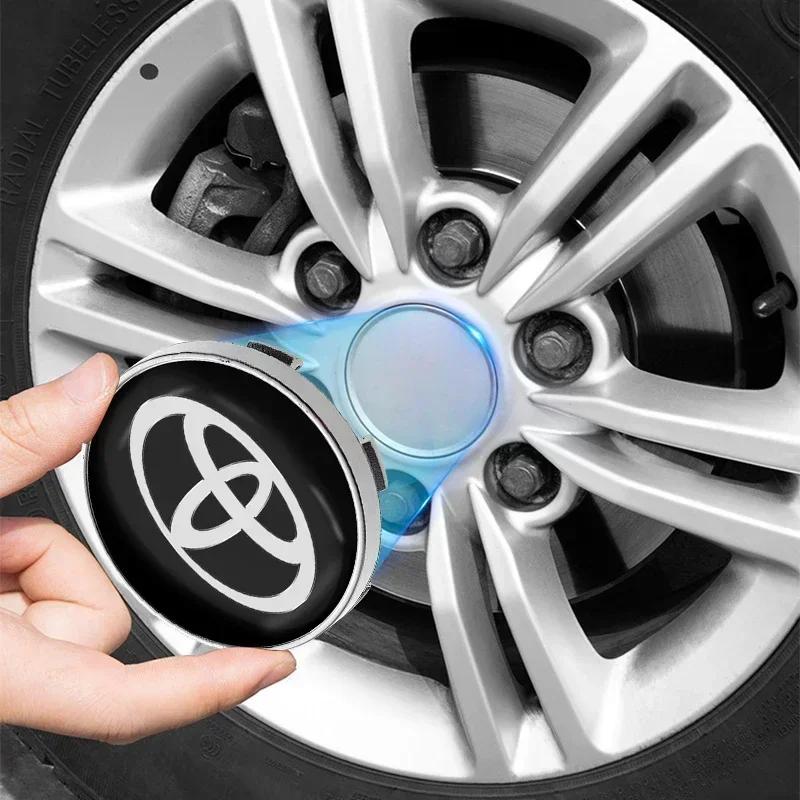 4pcs 60mm Car Wheel Center Hub Center Cap Rim Hub Dustproof Cover Emblemem For Toyota Camry Corolla Yaris Chr Auris Avensis T25