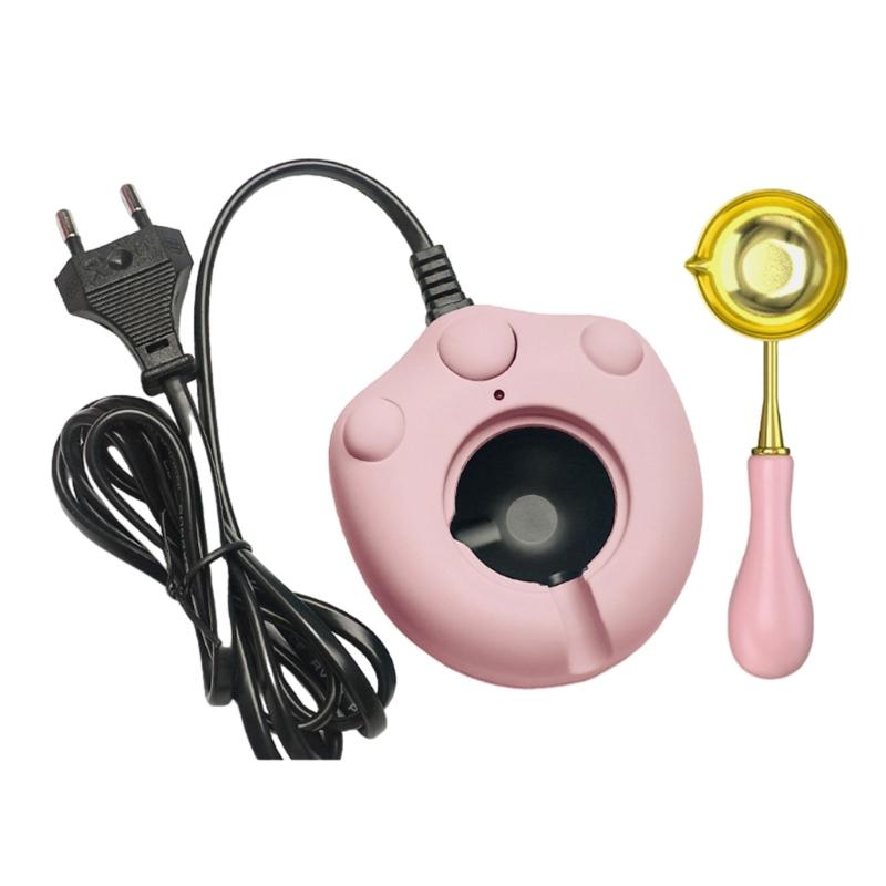 Electric Wax Seal Melt Tool with Metal Spoon, Electric Wax Seal Warmers for Melt Wax Seal Stick Wax Seal Beads