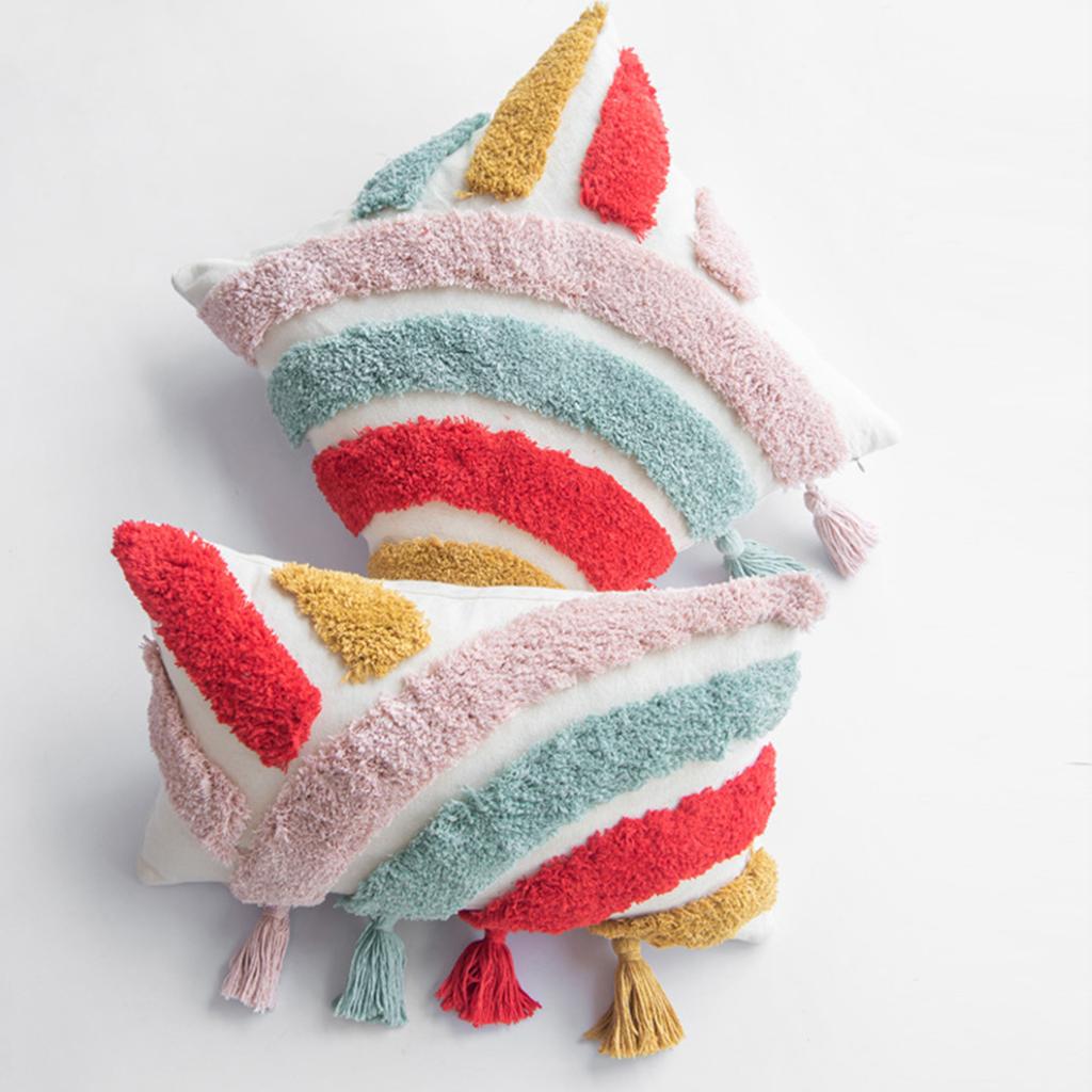 Colorful Pillowcase for Living Room Couch Bedroom Chair Throw Pillow Cover for Sofa Bedroom Car Decorative Pillow Cover