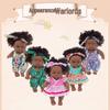 8" African Black Baby Plush Doll - Cute Comfort Toy for Kids