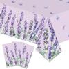 Lavendel Schmetterling Thema Einweg-Geschirr Lila Lavendel Schmetterling Pappteller Servietten Glückliche Mädchen Geburtstagsparty Zubehör