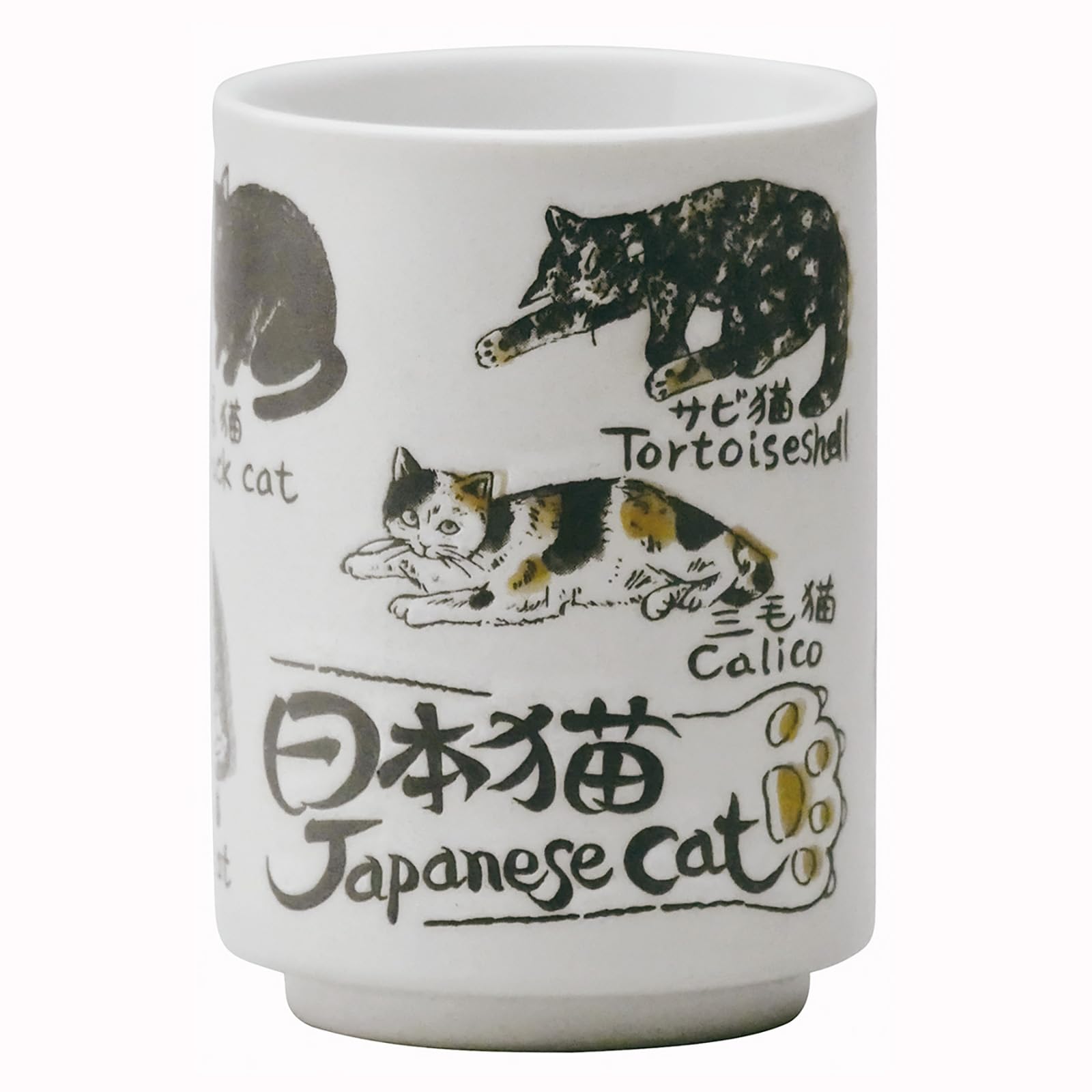 

Mino ware large cat sushi approximately diameter 7cm x height Animal Japanese Made in teacup, size, design, teacup, 330ml, 10cm, series, cat, Japan, белый
