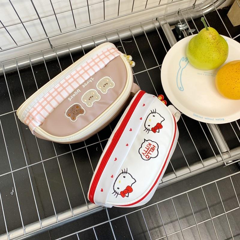 Kawaii Pencil Case Large Capacity Pencil Box Pouch Holder Box Office School Supplies For Kids Pretty Stationery Organizers Gift