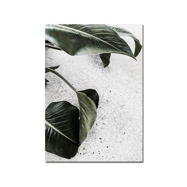 

Скандинавские природные листья, растения, постеры и принты для девочек, настенная живопись на холсте, настенная картина для комнаты девочки, украшение для гостиной 21cm×30cm NoFrame