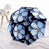 1pc Floral Pattern Automatic Open/Close Umbrella - All-Season Portable Umbrella for Women/Men, Highquality Fabric yy251213099