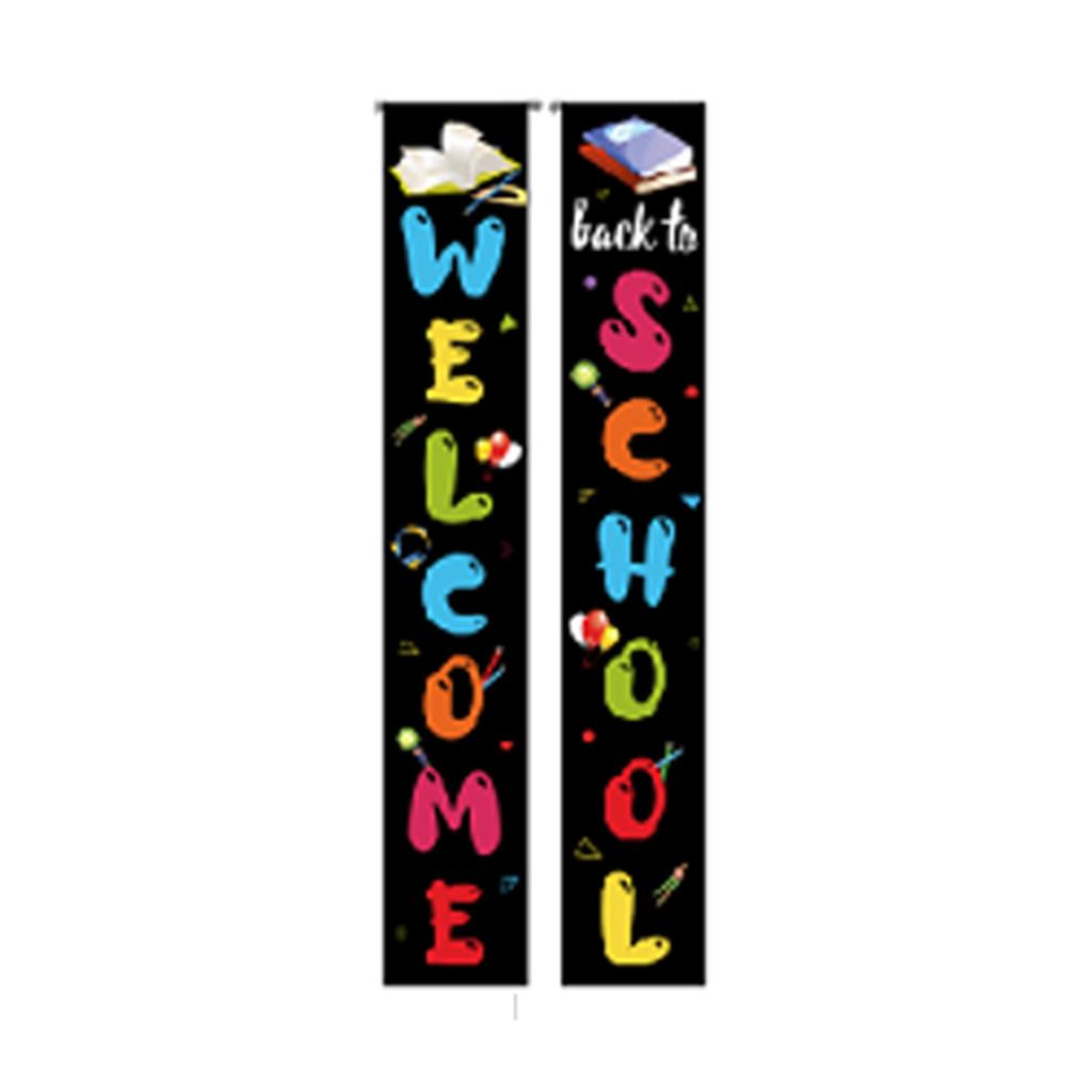 180X30 Opening School Classroom Door Atmosphere Decoration Polyester Cloth Couplet Flag Customization