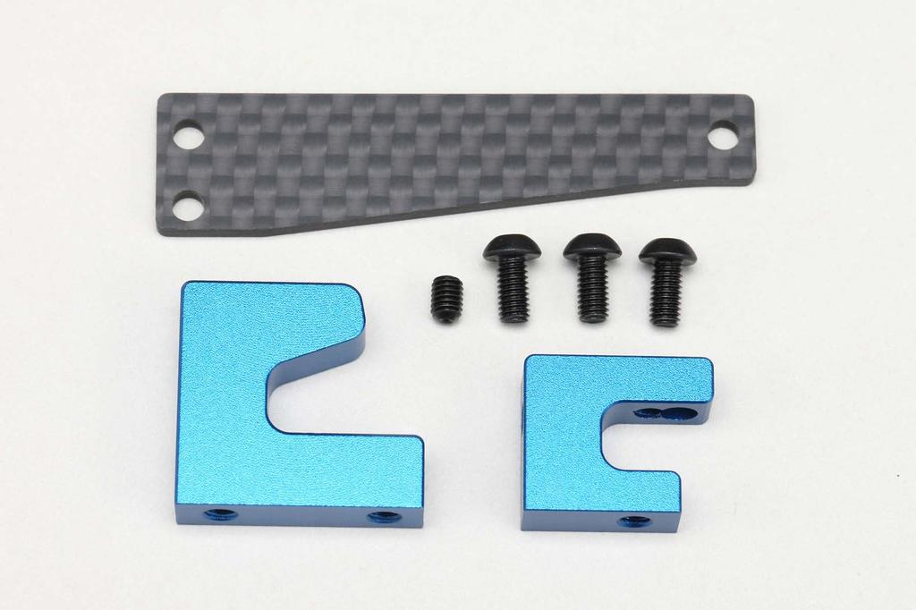 YOKOMO Servo Mount Set for CG (Blue) RS2.0 Aluminum/Matte RS-203AS